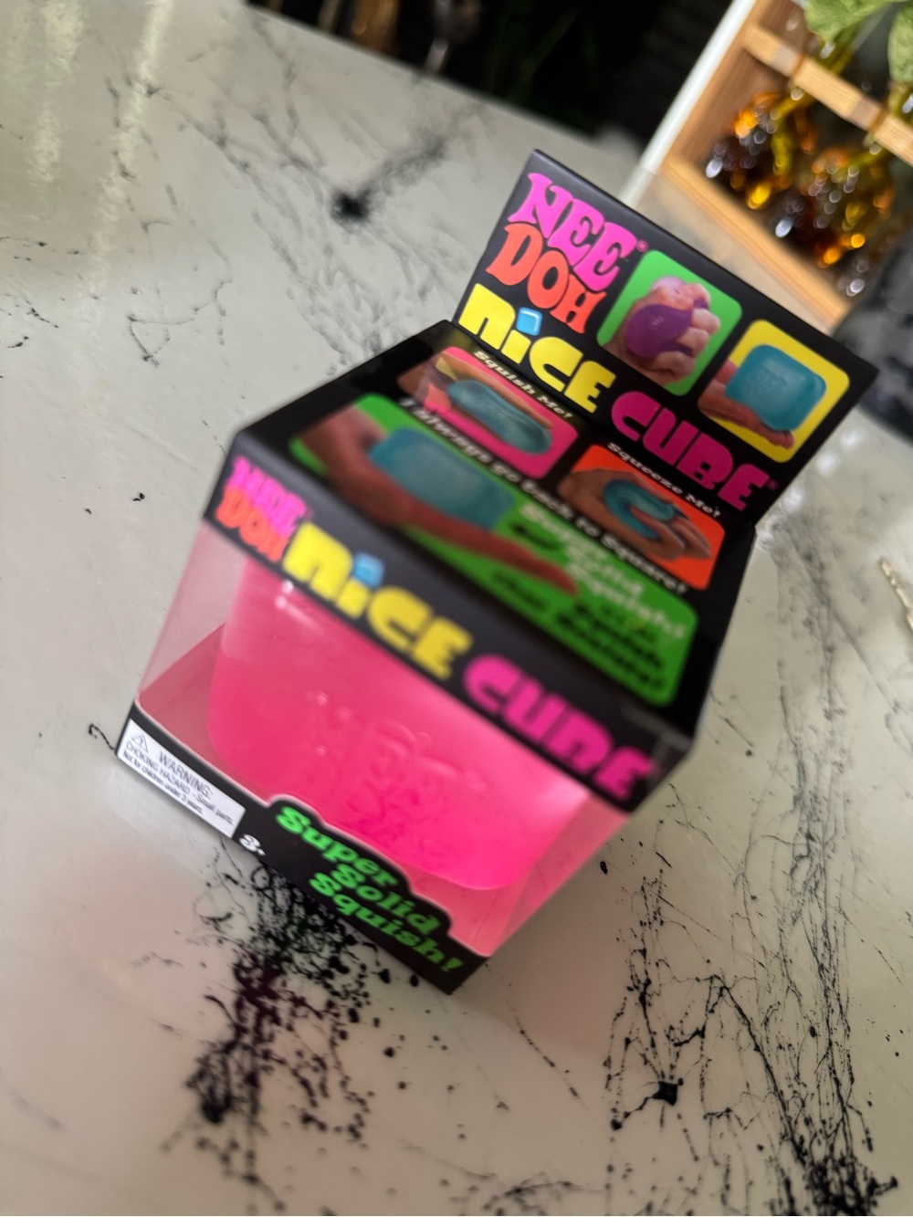 Needoh Nice Cube Super Solid Squish - PINK💕